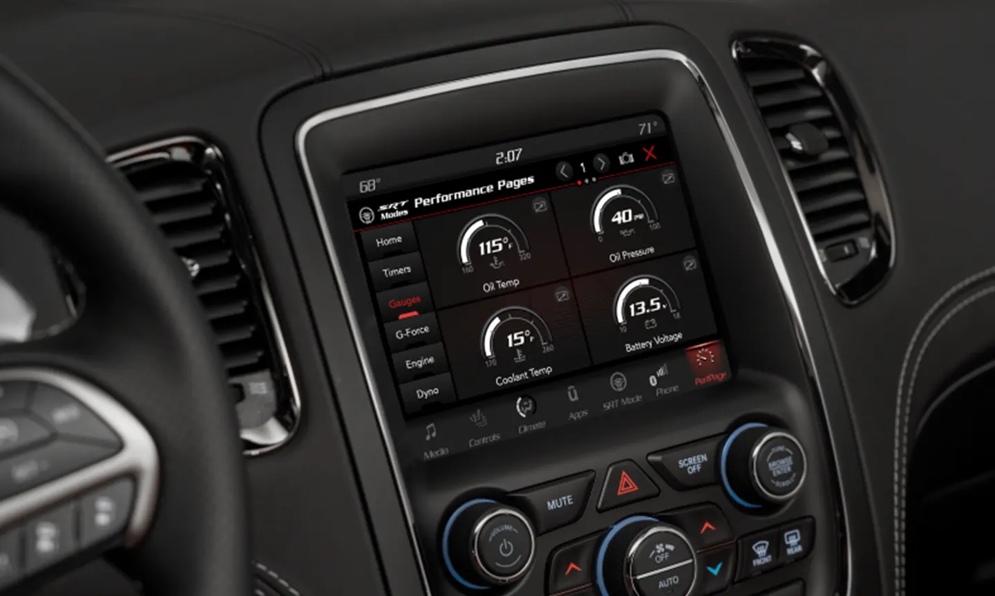 dodge durango system kontroli osiągów